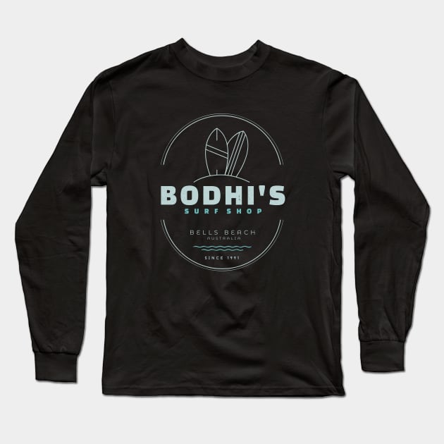 Bodhi's Surf Shop - Bells Beach Australia - Since 1991 Long Sleeve T-Shirt by BodinStreet